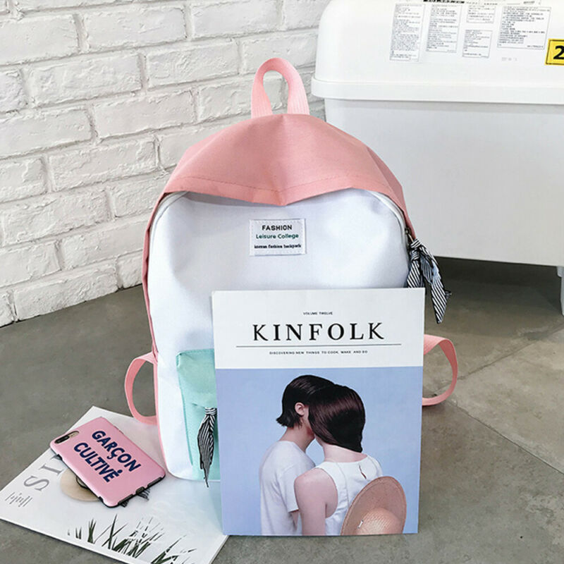 Women Canvas Backpack Travel Bookbag School Bag Laptop Rucksack Mochila for Teenage Girl