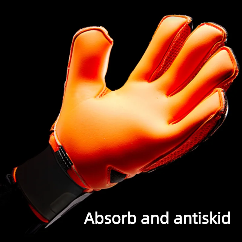 freundlicher Männer Professionelle FußBall Torwart Handschuhe 4mm Latex Mit Finger Schutz freundlicher Erwachsene FußBall Torwart Handschuhe Schutz