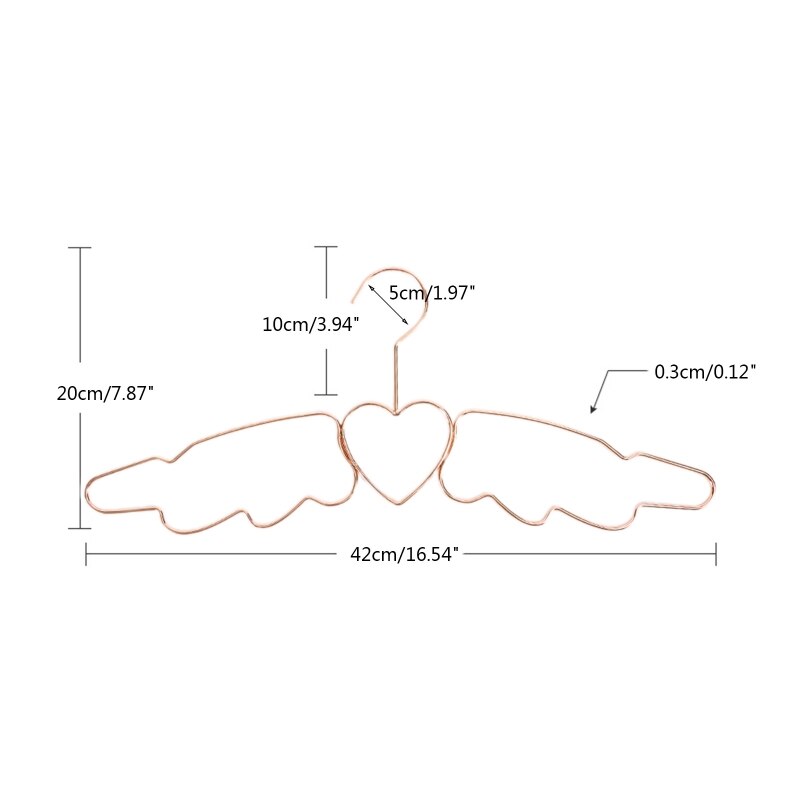 Wrought Iron Clothes Hangers 10 Pcs Metal Light Luxury Star Hanger Anti-slip for Home Bedroom Dormitory Wardrobe