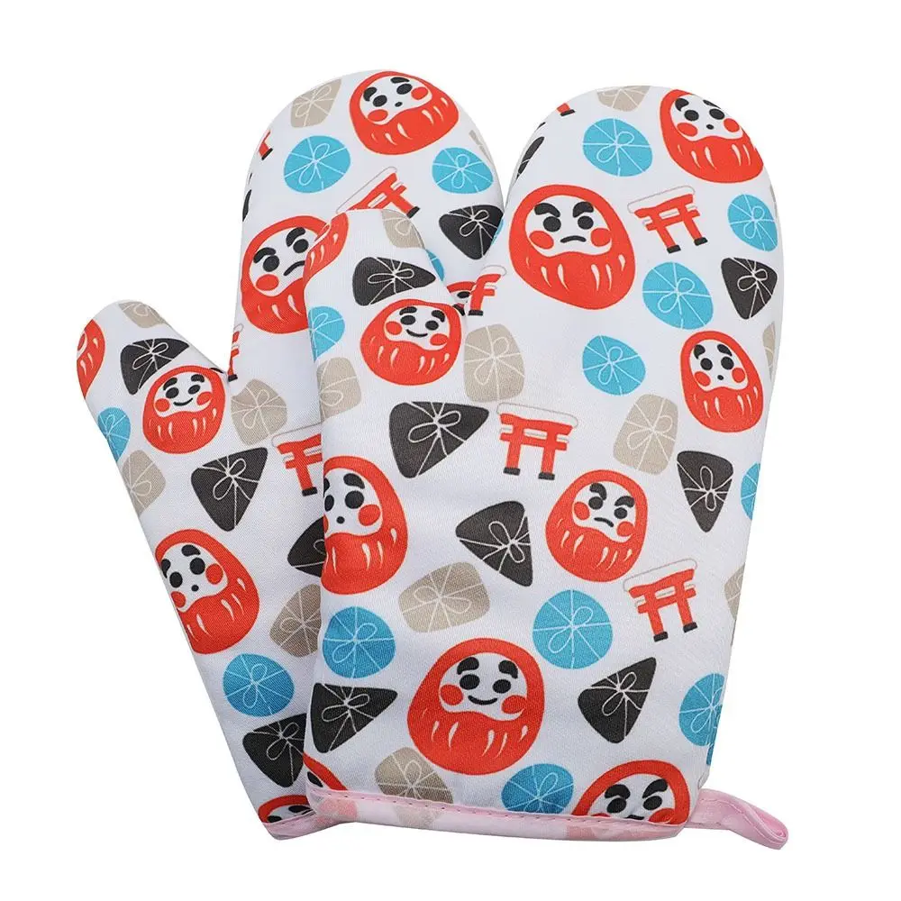 1pcs Heat-insulating Gloves, Anti-scald Microwave Gloves, High Temperature Resistant Kitchen Baking Oven Gloves: WHITE