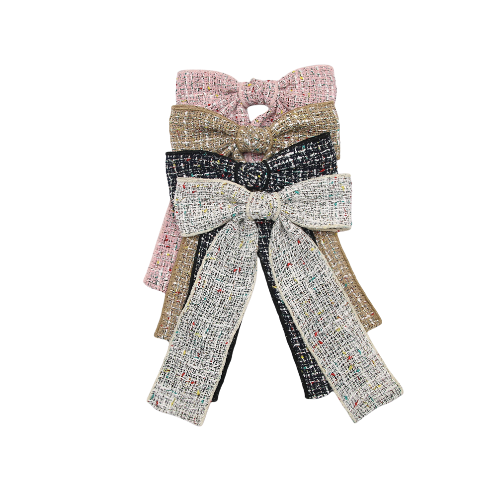 Trendy, kleine, geurige haaraccessoires met strikjes en grote clips voor meisjeshoofdbanden en haarstrikjes.