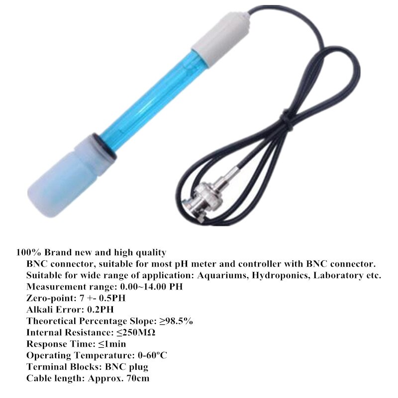 Ph elektrode sonde bnc kontakt for akvarium ph controller meter sensor 35% off