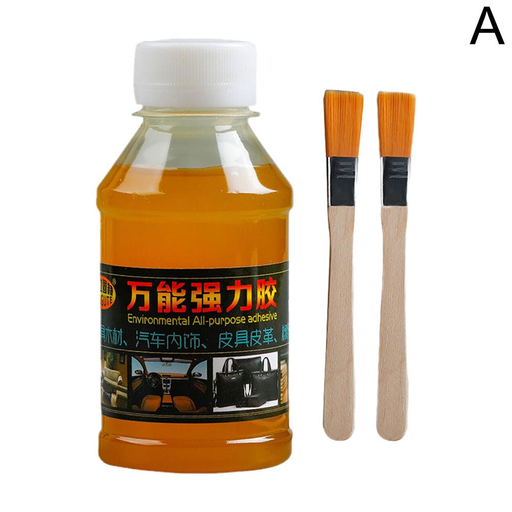 Super colle avec brosse, colle polyvalente, séchage rapide, adhésif fort imperméable pour intérieur d'automobile, produits en cuir: Default Title