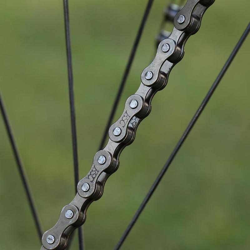 Bicycle Chain 114 Links Single Speed MTB Bike Steel Chain for Fixed Gear Cycling Chain