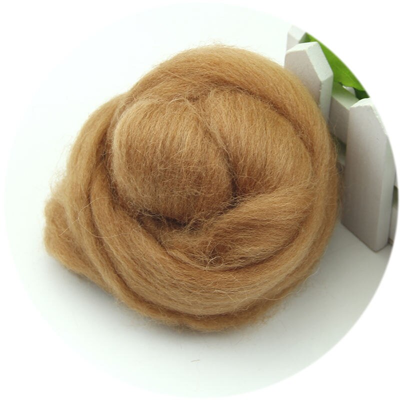 Mode Wol Corriedale Needlefelting Top Zwervende Geverfd Spinning Nat Vilten Fiber: CF