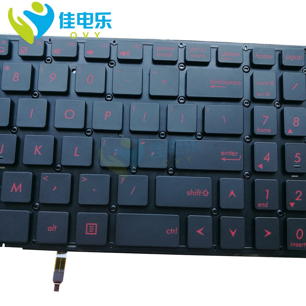 Keyboard Voor Asus Rog G501 G501J G501JW G501V G501VW Q501 Q501L Q501LA Us Layout Met Achtergrondverlichting 0KNB0-662MUS00 9Z.N8SBQ.V01
