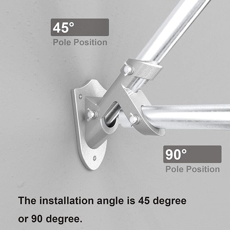 Flag Pole Holder Bracket For House Outdoor,All Weather Flagpole Bracket,Heavy Duty Rust Proof Mount Hardware