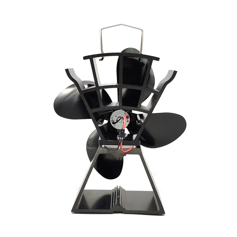 Foyer 4 lame chaleur alimenté poêle ventilateur brûleur à bois silencieux ventilateur maison efficace Distribution de chaleur ménage