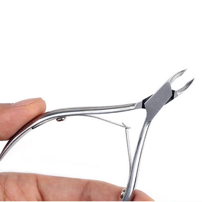1Pcs Stainless Steel Cuticle Scissors For Dead Skin Cuticle Hangnail 2 Fork Callus Scissors Nipper Cutter Nail Clipper