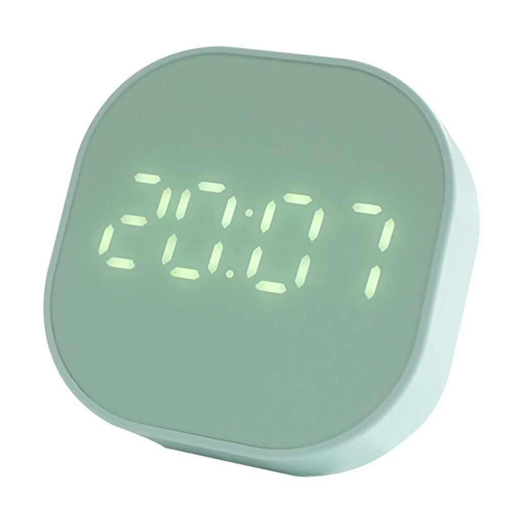 Petite horloge numérique Led carrée, petit réveil lumineux muet, multifonction, décoration de Table de bureau, outils de bureau, horloge numérique: MG