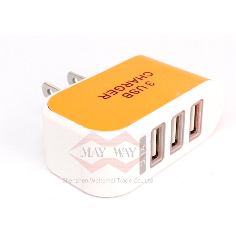 Universal 3 USB Port Power plug US EU Adapter Charger Fast Wall Travel Charging For iPhone 6 puls iPad Pro SAMSUNG Phones MP3 4