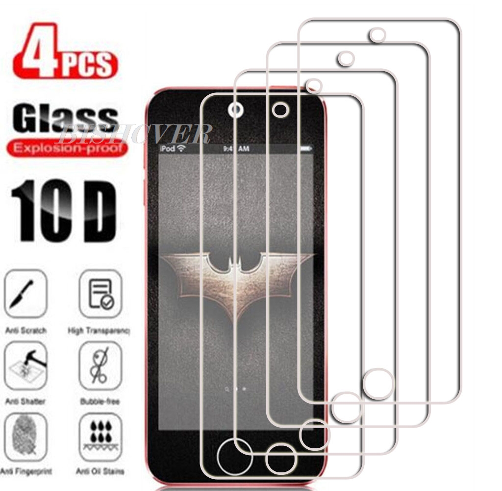 4 st härdat glas för apple ipod touch 5 6 7 4 " touch 5 touch 6 touch 7 skärmskydd telefonskyddsglasfilm