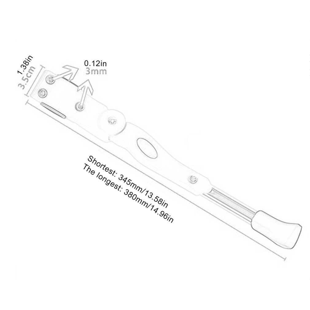 Al aluminiumslegering universal cykel sidevogn støtte sidestøtte fodstøtte parkeringsstativ justerbar støtte