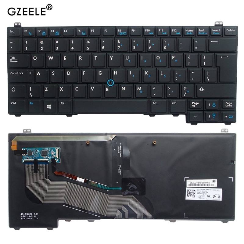 Gzeele Us Laptop Toetsenbord Voor Dell Latitude E5440 Y4H14 Laptop Toetsenbord Engels Toetsenbord