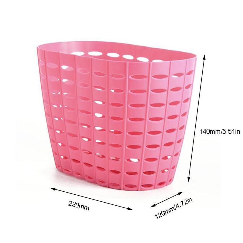 Barn cykel korg skoter barn cyklar främre objekt ihåliga förvaring korgar cykel shopping tillbehör