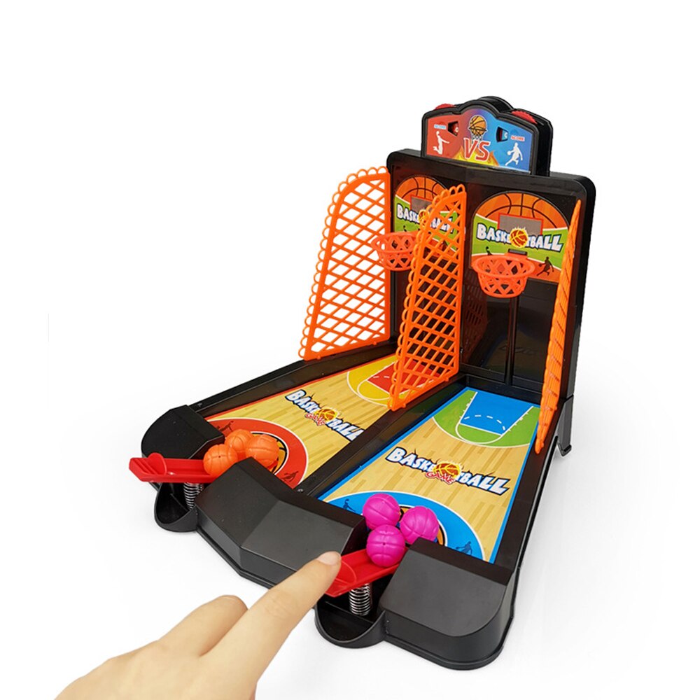 Mini Vinger Basketbal Schieten Desktop Tafel Stress Reliever Set Gadgets Educatief Antistress Interactieve Party Game Speelgoed Gif