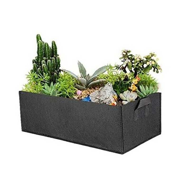 Prostokątna torba robić sadzenia filcowy kwiat roślina powiększająca torba pojemnik na rośliny robić ziemniaków pomidor warzywa roślina kwiaty garnek z uchwytami