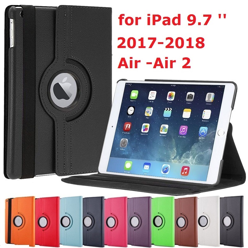 360 rotación Coque para iPad de de 9,7 5th 6th aire 1 2 DE AIRE caso magnético inteligente para automóbil dormir cubierta para iPad caso 360