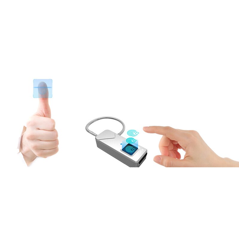 Fipilock FL-S2 Smart Lock Keyless Fingerprint Lock IP65 Waterproof Anti-Theft Security Padlock Door Luggage Case