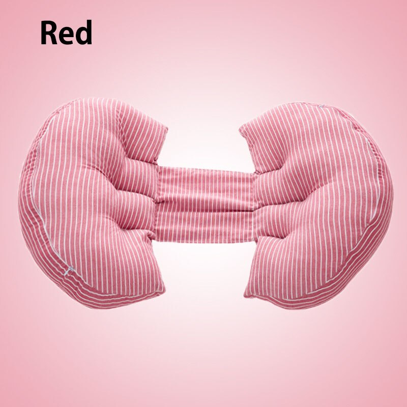 Kvinder u form graviditet pude multifunktionel pude sovekabine beskytte talje pude til søvn beskytte og støtte talje: Nby 1010 røde