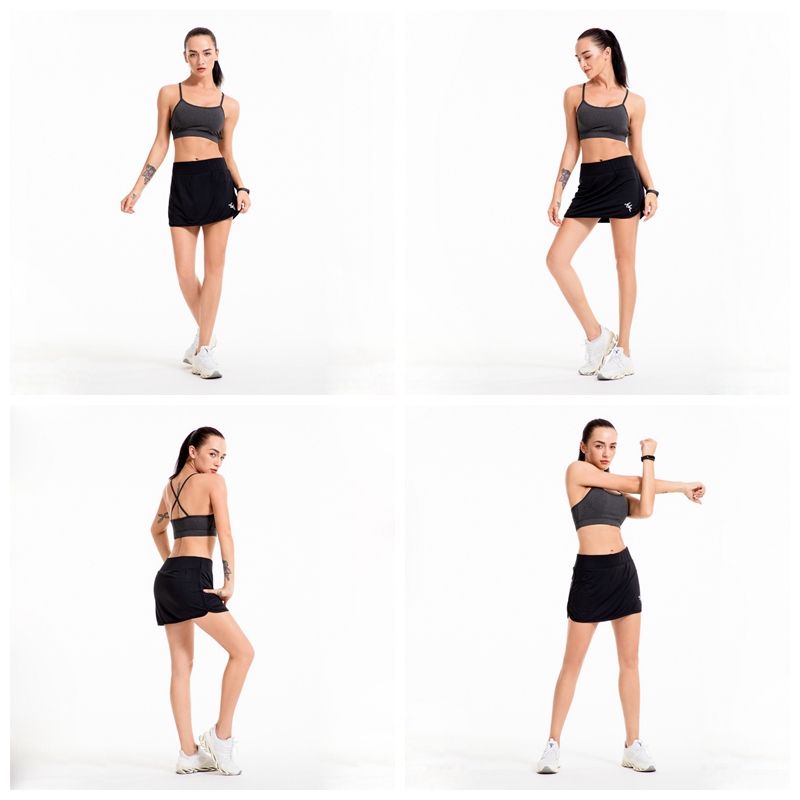 Vrouwen Actieve Atletische Skort Lichtgewicht Rok Met Zakken Snel Droog Potlood Rokken Met Shorts Innerlijke Voor Running Tennis Golf W