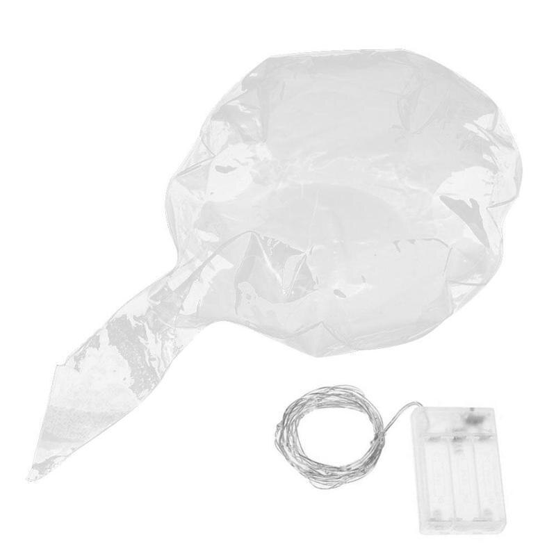 Transparent Bobo Ballons Handle LED Balloon With Sticks Party Decorations Birthday Light Luminous Balloon Kid LED Wedding I8W1: Default Title