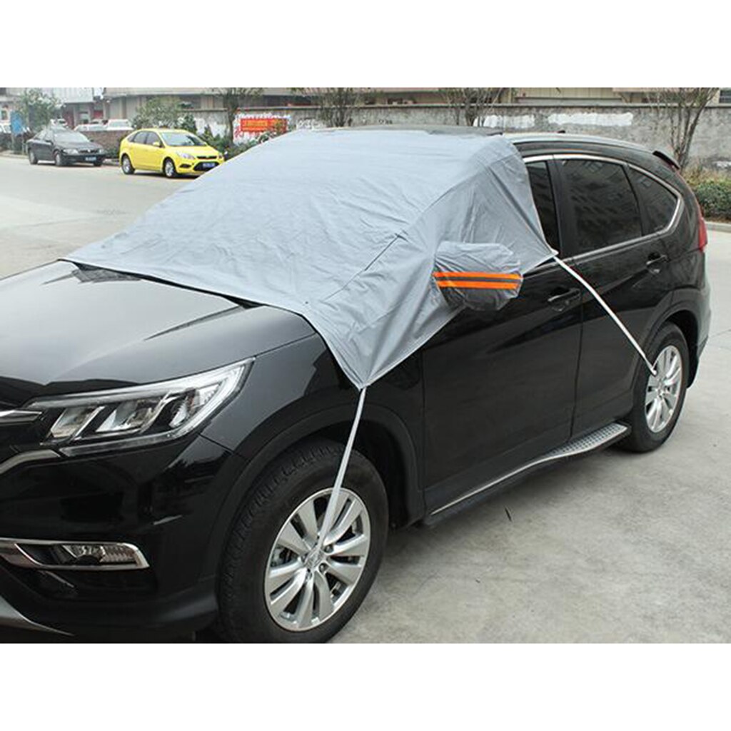 Windshield Snow Sun Cover Tarp Ice Scraper Frost Dust Removal Truck Van SUV