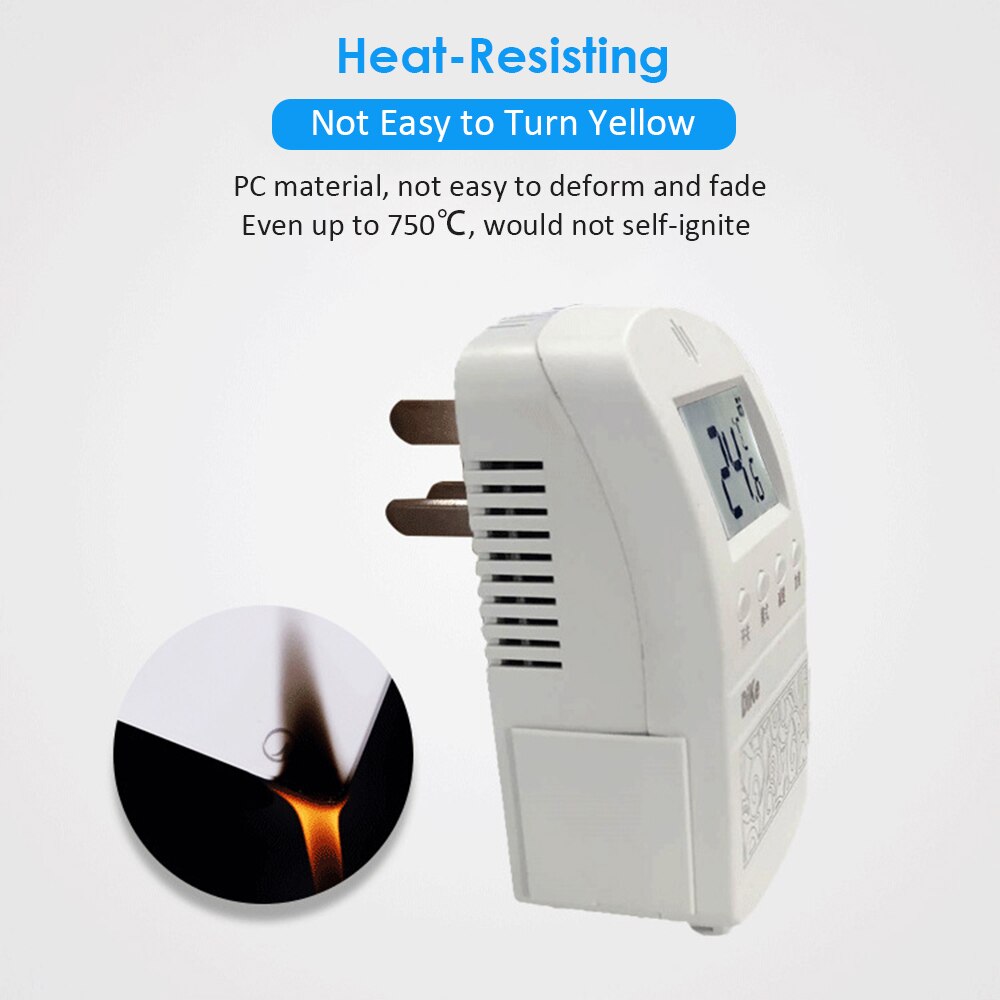 ZFX-03 2000W Temperature Controller Plug 220v Temp Digital display screen Adjustable Thermostat Switch with Remote Controller