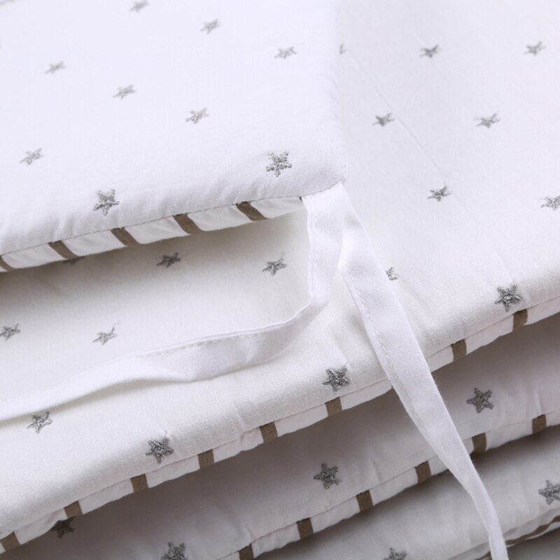 Stars Baby Bed Thicken Bumper Set Crib Around Cushion Cot Protector 54DF