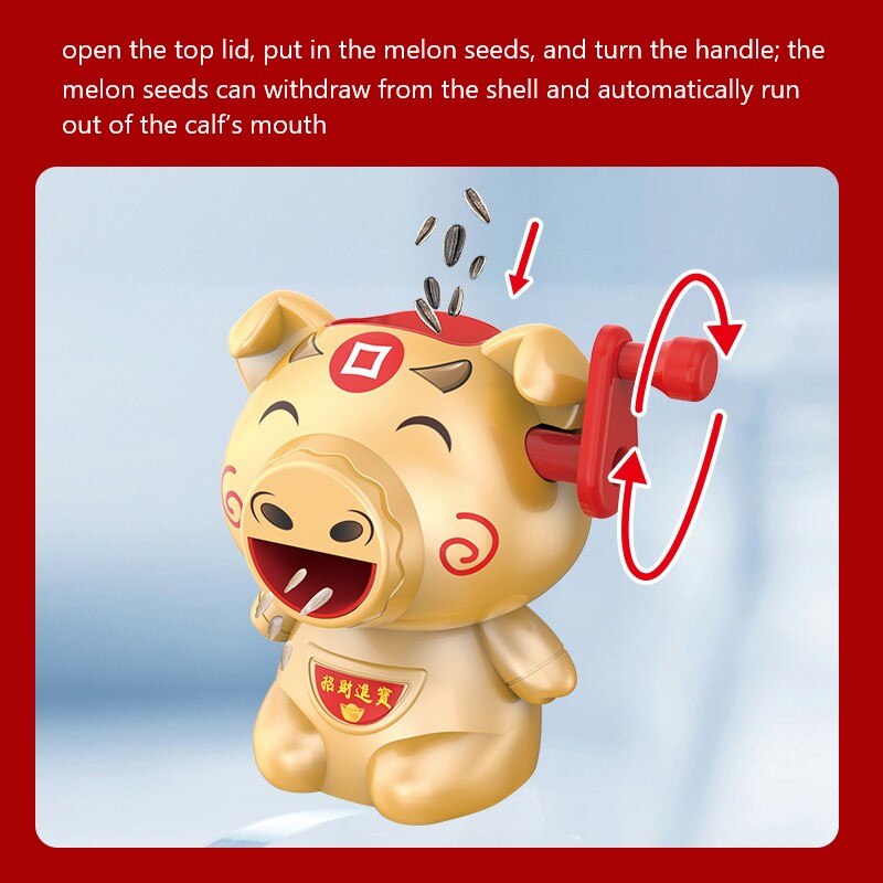 Cute Cartoon Pig Shape Melon Seed Machin Peeling Seed Peeling Machine Lazy Peeling Seed Shelling Machine Fruit & Vegetable Tools