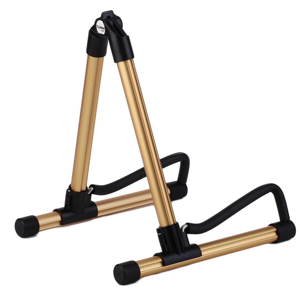 SK20 Legering Gitaar Stand Universal Vouwen Voor Akoestische Gitaren Gitaar Floor Stand Houder Uitstekende Top: Golden