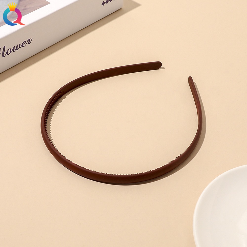 Kunststoff Frosted Rutschfeste Gesichtswäsche Haarbänder Stirnband Frauen Mädchen Haar Kopf Hoop Bands Scrunchie Zubehör Kopfschmuck Ornamente: Lila