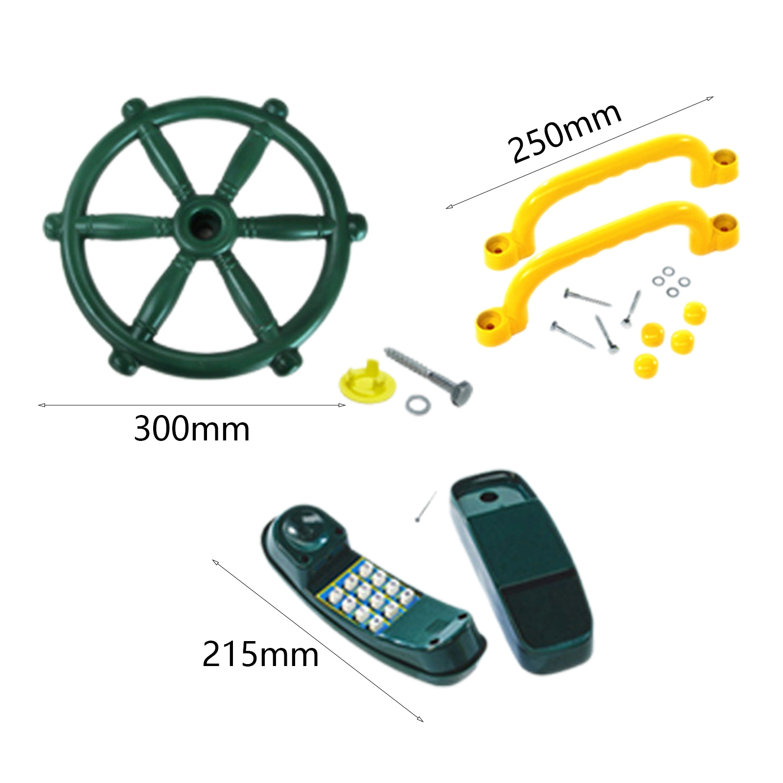 Utomhusratt utomhusgunga gungställning tillbehör för pedagogiska barn i åldrarna 3+  interaktiv inlärning: Vit