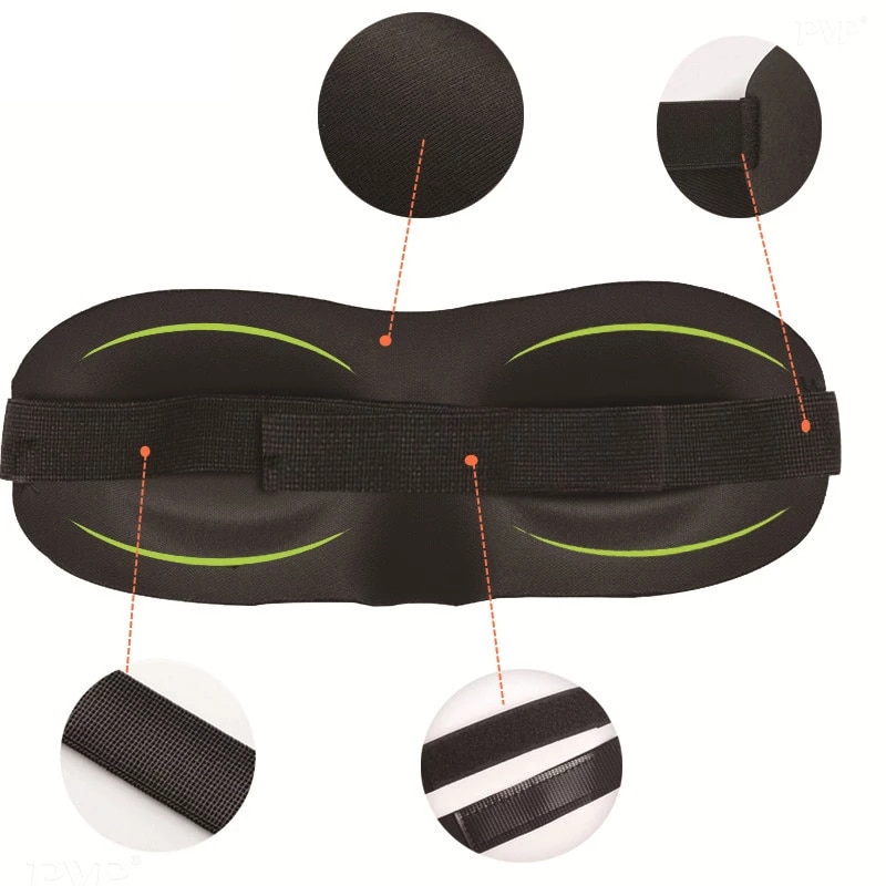 3D Sleep Mask Natural Sleeping Eye Mask Eyeshade Cover Shade Eye Patch Women Men Soft Portable Blindfold Travel Eyepatch 1Pcs