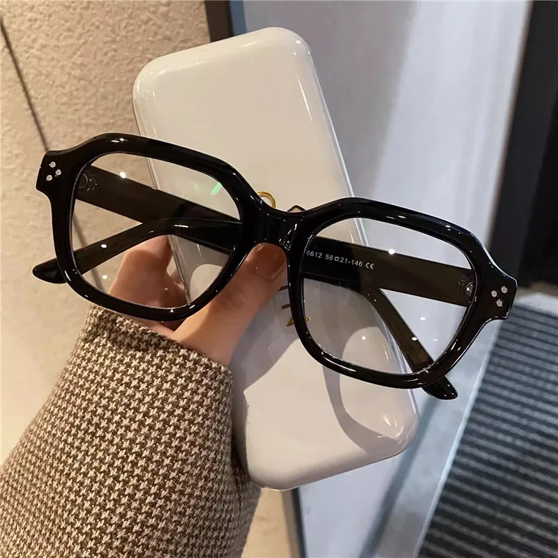 Montura de gafas Retro antiluz azul para ordenador, gafas de gran tamaño para hombres y mujeres, gafas elegantes a la , gafas clásicas Ouclos: Caqui