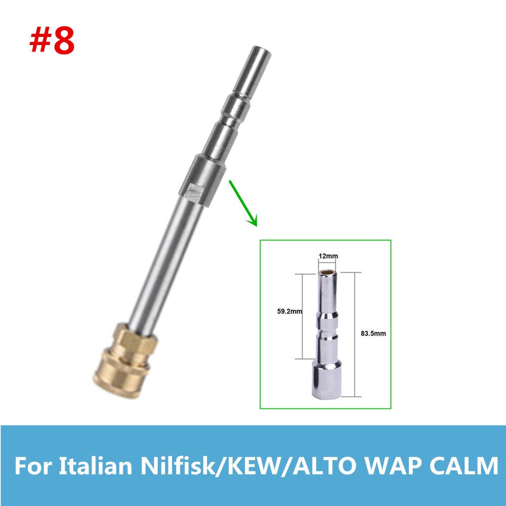 Hnyrusy przedłużacz lanca G1/4 "szybka złączka do myjka ciśnieniowa Adapter do Karcher Interskol LAVOR: Type 8