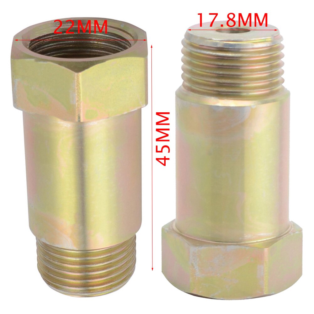 M18x1.5 O2 Oxygen Sensor Bung Test Pipe Extension Extender Oxygen Sensor Adapter Universal Car Part