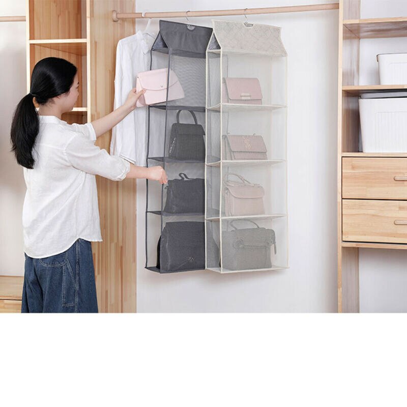 3 Pockets Wall Door Closet Home Hanging Storage Bag Organizer Pouch Home Useful