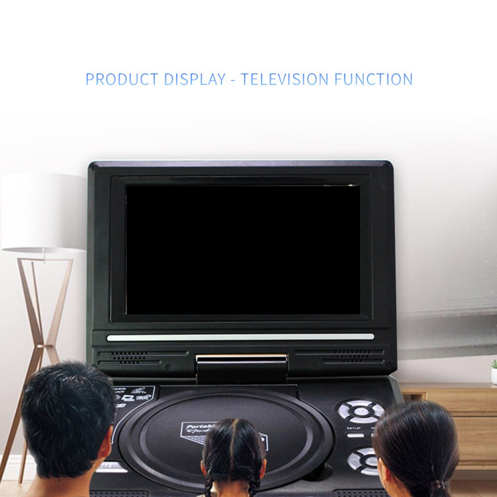 Lecteur DVD Portable 270 degrés Rotation écran HD lecteur vidéo voyage Mini DVD dispositif de lecture