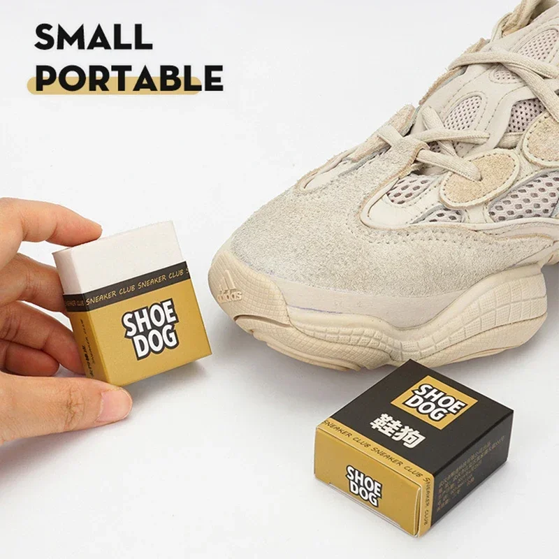 Cepillo para zapatos, gamuza portátil, zapatos de piel de oveja, borrador, tela de cuero mate, cuidado de zapatos, Herramientas de limpieza, limpiador de cuero, esmalte de goma