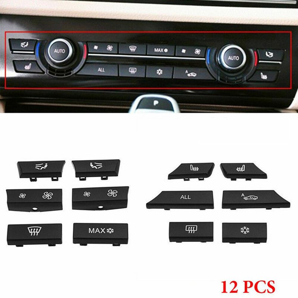 12 Button Key Caps Ac Heater Schakelaar Vervanging Reparatie Fit Voor 5 6 7 F10 F01 F12 Auto Accessoires