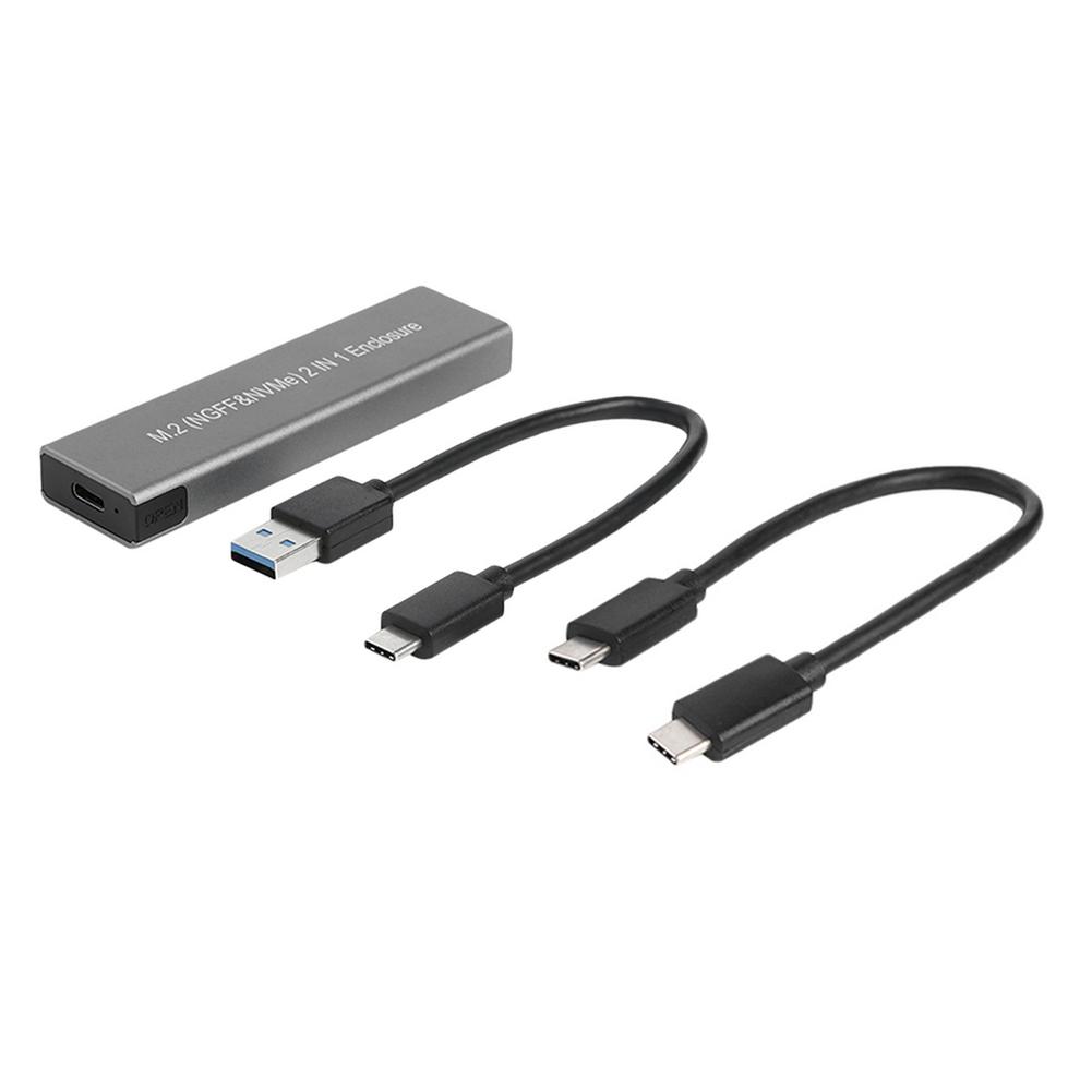 Boîtier M.2 vers USB 3.1 SSD, boîtier adaptateur NVME/NGFF vers Type C SSD, boîtier M.2 vers USB 3. NGFF SATA: Default Title