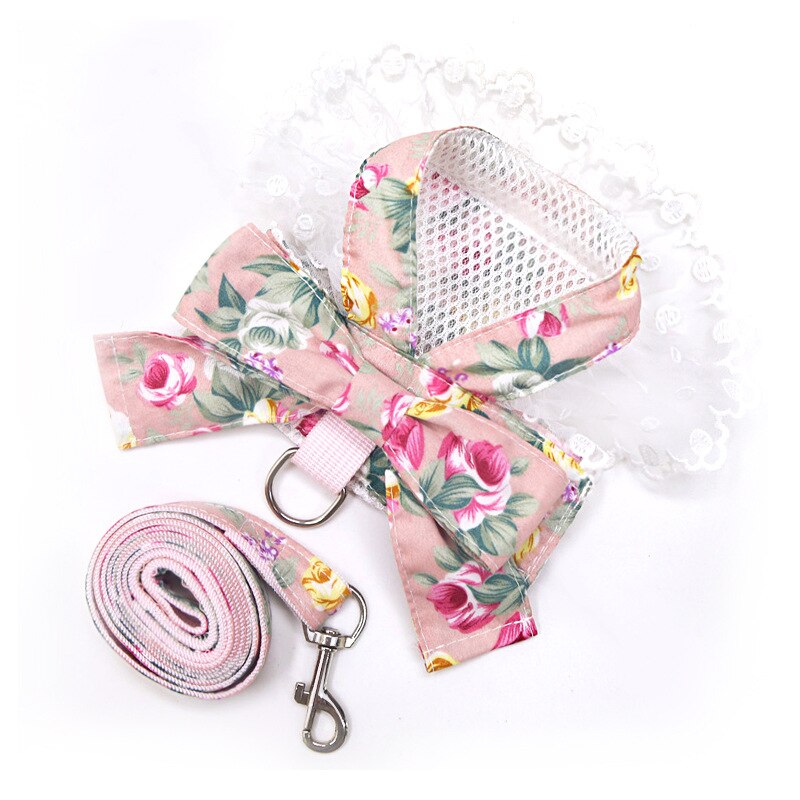 Mooie Huisdier Kraag Cat Clothes Leash Producten Pommeren Borst Harnas Hondenlijn Huisdieren Accessoires Voor Katten Teddy Puppies