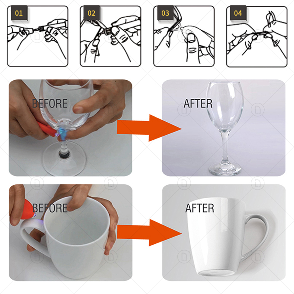 UV Glue Glass Repair Acrylic Metal Crystal Powerful UV Resin Hard Type Ultraviolet Solidify Crafts Clear Adhesive DIY Jewelry