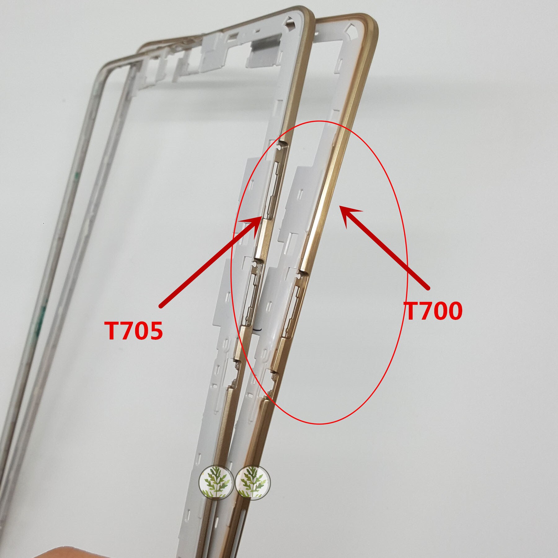 Tehxv 1Pcs Voorkant Behuizing Frame Voor Samsung Galaxy Tab S 10.5 &quot;T800 T805 T805C /8.4&#39;&#39; t705 T700