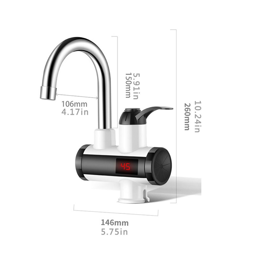 Household Instant Water Faucet Kitchen Electric Heating Faucet Instant Heating Faucet Water Leakage Protection