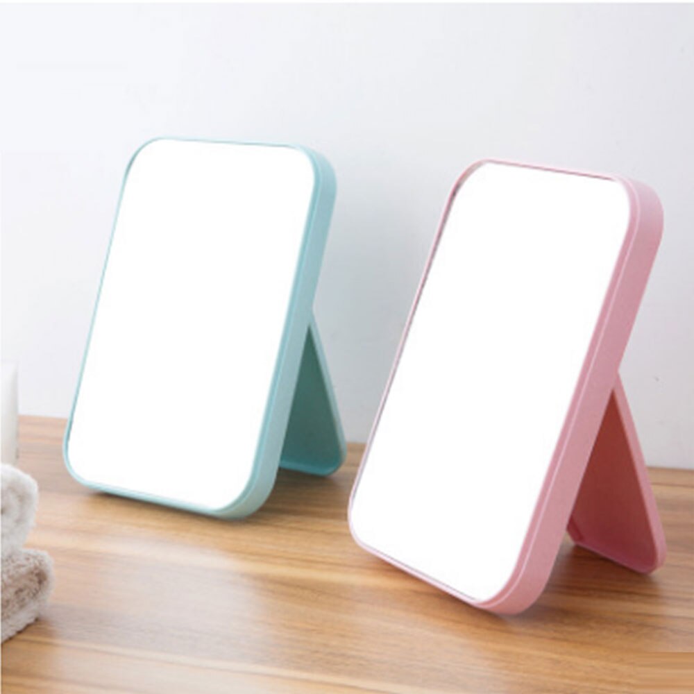 Desktop dressing mirror folding makeup mirror simple portable princess mirror square mirror makeup mirror