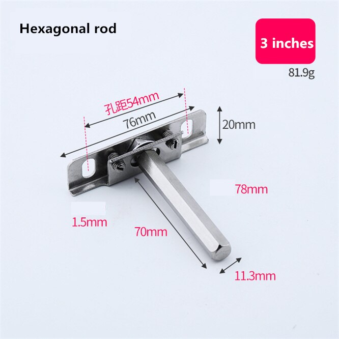 Round Hexagon rod 3"4"5" Embedded Hidden Bracket Metal Catch Support Bench Table Folding Shelf Home Board Folding Shelf Support