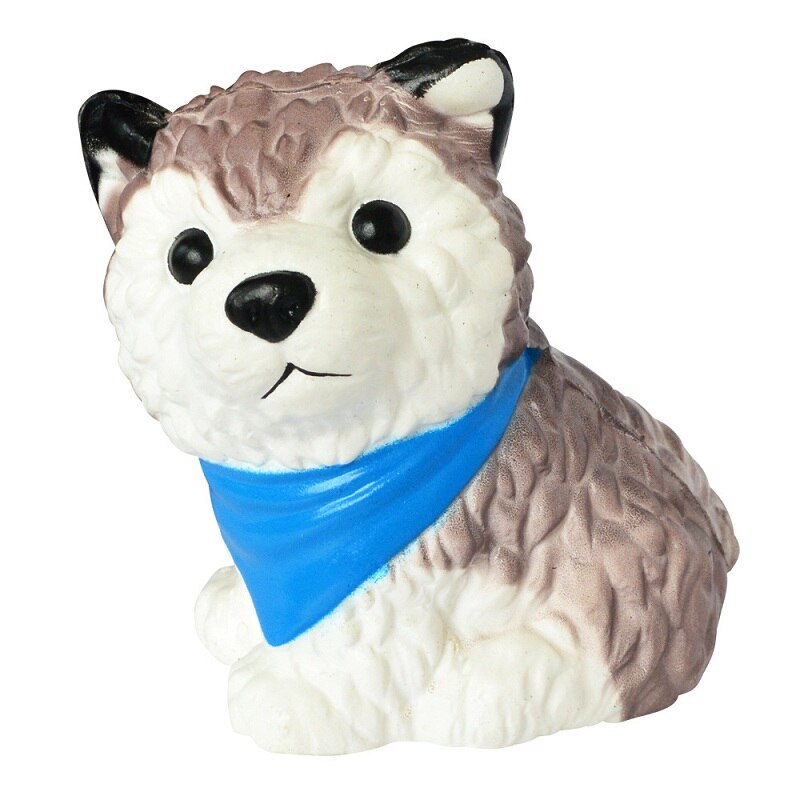 Random Color Jumbo Simulation Husky Squishy Scented Soft PU Slow Rising Stress Relief Toy Kids Grownups Squeeze Toys 11*9 CM