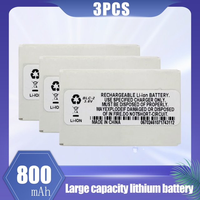 800mAh BLC-2 BLC 2 BLC2 batteria di ricambio per Nokia 3310 3330 3410 3510 3510i 5510 3530 3335 3686 3685 3589 3315: 3PCS